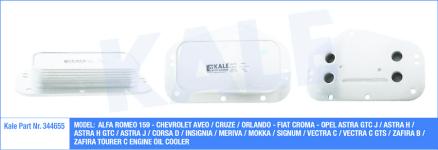 YAG SOGUTUCU OPEL ASTRA GTC J / ASTRA H / ASTR - KALE 344655