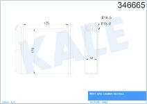 KALORIFER RADYATORU AL/MKNK OPEL ASTRA F VECTR - KALE 346665