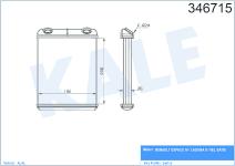 KALORIFER RADYATORU BRAZING RENAULT LAGUNA II  - KALE 346715
