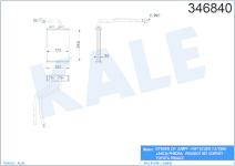 KALORIFER RADYATORU AL/BRZ CITROEN EXPERT III. - KALE 346840