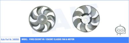 FAN MOTORU FIESTA 89-96 ESCORT VII 1.3/1.4 16V - KALE 346950