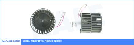 KALORIFER MOTORU FORD FIESTA 1.1 89-95. 1.3 89 - KALE 343410