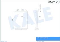 KALORIFER RADYATORU 8FH 351 331-444 VW A6 BM 9 - KALE 352120