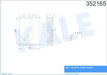 KALORIFER RADYATORU AL/PL/BRZ KIA SEPHIA 1.5.  - KALE 352165