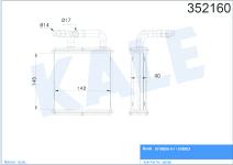 KALORIFER RADYATORU AL/PL/BRZ HYUNDAI H-1. STA - KALE 352160