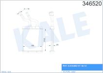 KALORIFER RADYATORU BRAZING FIAT ALFA ROMEO 14 - KALE 346520