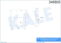 KALORIFER RADYATORU AL/BRZ MERCEDES-BENZ C SER - KALE 346805