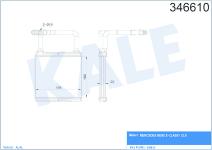 KALORIFER RADYATORU AL/BRZ MERCEDES-BENZ E SER - KALE 346610