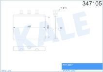 KALORIFER RADYATORU BMW 7 SERISI E65 730D 740D - KALE 347105