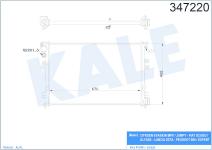 SU RADYATORU AL/MKNK PEUGEOT 806 2.0 I TURBO - KALE 347220