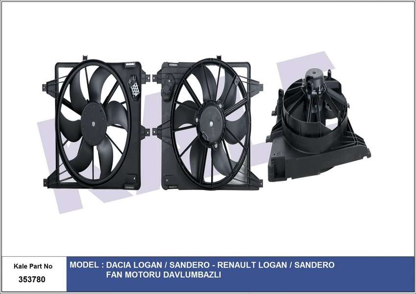 FAN RADYATOR LOGAN 04-12/SANDERO 08-13/1.4-1.6 - KALE 353780