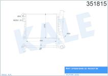 SU RADYATORU MEKANIK  PEUGEOT 306 16 TU5JP- 98 - KALE 351815