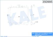 SU RADYATORU RENAULT CLIO III. CLIO GRANDTOUR. - KALE 350995