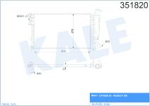 SU RADYATORU CITROEN ZX. PEUGEOT 306 1.8-1.9 D - KALE 351820