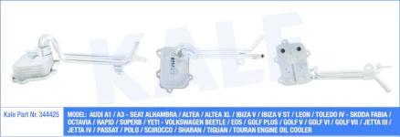 YAG SOGUTUCUSU BORULU VW GOLF5-GOLF6-PASSAT-A3 - KALE 344425