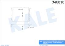 SU RADYATORU AL/PL/BRZ DACIA LOGAN. SANDERO II - KALE 346010