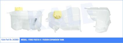 RADYATOR YEDEK SU DEPOSU FIESTA V FUSION 1.4TD - KALE 343860
