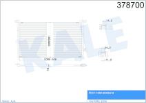 KLIMA RADYATORU 1S7H 19710 BC FORD MONDEO 2.0  - KALE 378700