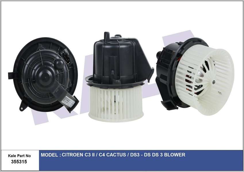 KALORIFER MOTORU BLOWER CITROEN C3 II. C4 CACT - KALE 355315