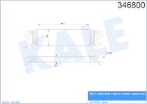 TURBO RADYATORU INTERCOOLER FUSION 1.6TDCI 90P - KALE 346800