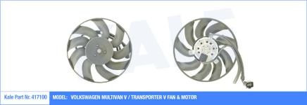 FAN MOTORU SAG VOLKSWAGEN TRANSPORTER T5 03-09 - KALE 417100