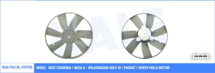FAN MOTORU VW CORDOBA / IBIZA II - GOLF III /  - KALE 416100