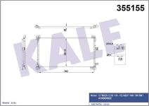 KLIMA RADYATORU  KONDENSER  AL/AL 16MM CITROEN - KALE 355155