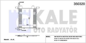 KLIMA RADYATORU KONDENSER DAF 95 XF FA/95 XF F - KALE 350320
