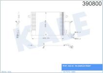 KLIMA RADYATORU  KONDENSER  KURUTUCULU AL/AL V - KALE 390800