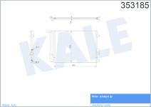 KLIMA RADYATORU  KONDENSER  AL/AL HYUNDAI I20 - KALE 353185