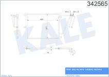 KLIMA RADYATORU OPEL VECTRA B ESTATE / HATCHBA - KALE 342565