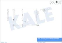 KLIMA RADYATORU  KONDENSER  AL/AL HYUNDAI IX35 - KALE 353105