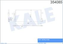 KLIMA RADYATORU  KONDENSER  AL/AL CHEVROLET AV - KALE 354085