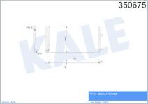 KLIMA RADYATORU KONDENSER/BRAZING AL/AL/654X35 - KALE 350675