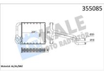 KALORIFER RADYATORU HYUNDAI ELANTRA HEATER COR - KALE 355085
