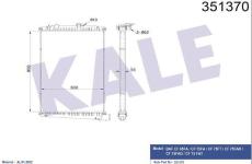 SU RADYATORU AL/BRZ DAF CF 65FA/CF 75FA/CF 75F - KALE 351370