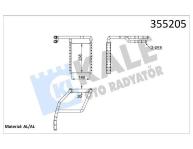 KALORIFER RADYATORU FORD TRANSIT V363. TRANSIT - KALE 355205