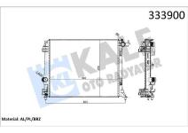 Radyator Mgn İv 1.5dci-1.6 Dci Ac Mek.Atom.Al Pl Brz - KALE 0520241AB