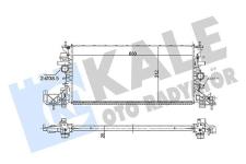 SU RADYATORU OPEL ASTRA K B16 1.0-1.2-1.4-1.6  - KALE 357255