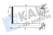 KLIMA RADYATORU AL/AL OPEL VECTRA B BM 96-99 1 - KALE 358205