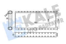 KALORIFER RADYATORU PEUGEOT 3008 2016- HEATER  - KALE 357335