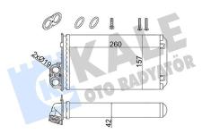 KALORIFER RADYATORU CONTA ILAVELI AL/MKNK 260X - KALE 357245