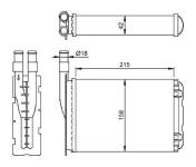 KALORIFER RADYATORU ALUMINYUM BORULU RENAUL - KALE 0581852AL