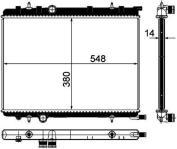 MOTOR SU RADYATORU P307 C4 TU5JP4 1.6 16V O - KALE 0403051AB