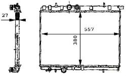 RADYATOR P206 2.0HDI MT AL/PL/BRZ - KALE 2033011AB