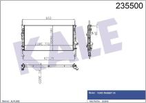 SU RADYATORU KLIMALI AL/PL/BRZ FORD TRANSIT - KALE 0222281AB