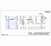 KLIMA RADYATORU KURUTUCU ILE BRAZING 695X392X1 - KALE 350620