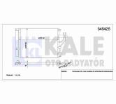 KLIMA RADYATORU KURUTUCU ILE BRAZING 491X382X1 - KALE 345425