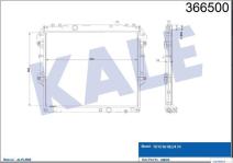 SU RADYATORU AL/PL/BRZ TOYOTA HILUX III2.5 TD  - KALE 366500
