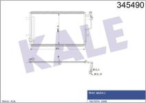 KLIMA RADYATORU 635X367.5X16 JAPON MAZDA 3 BL  - KALE 345490